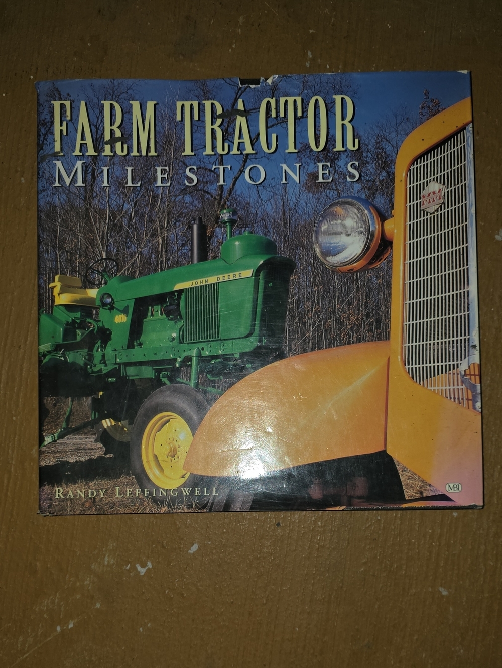 Farm Tractor Milestones Coffee Table Book - Green & Yellow